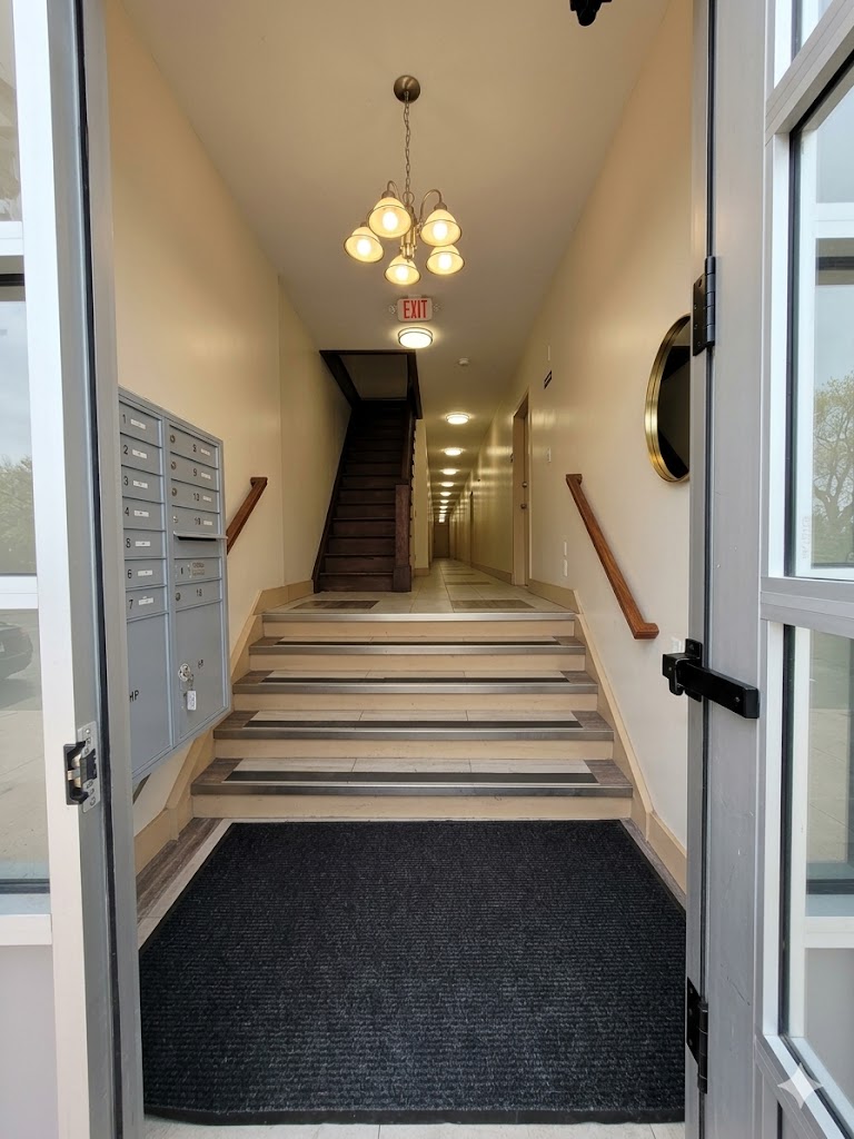 Entry stair at New Park Apartments